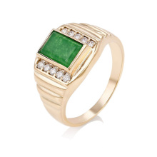 12752 Xuping Modeschmuck China Großhandel 18k Gold Ring Designs Luxus Glas Ringe Charme Schmuck für Männer